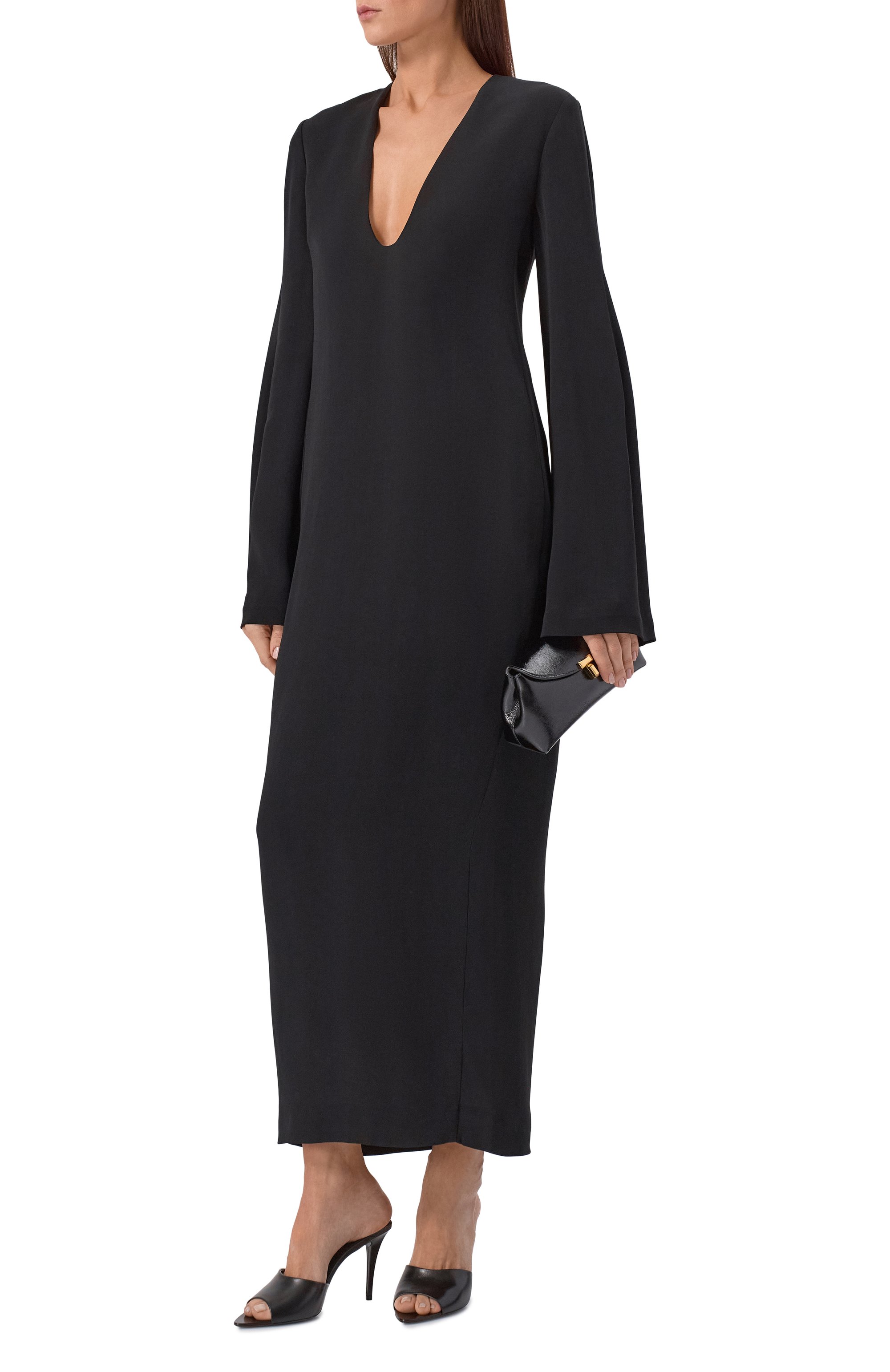 Платье из вискозы TOTEME, арт. 254-WRD0269-FB0414, фото 2