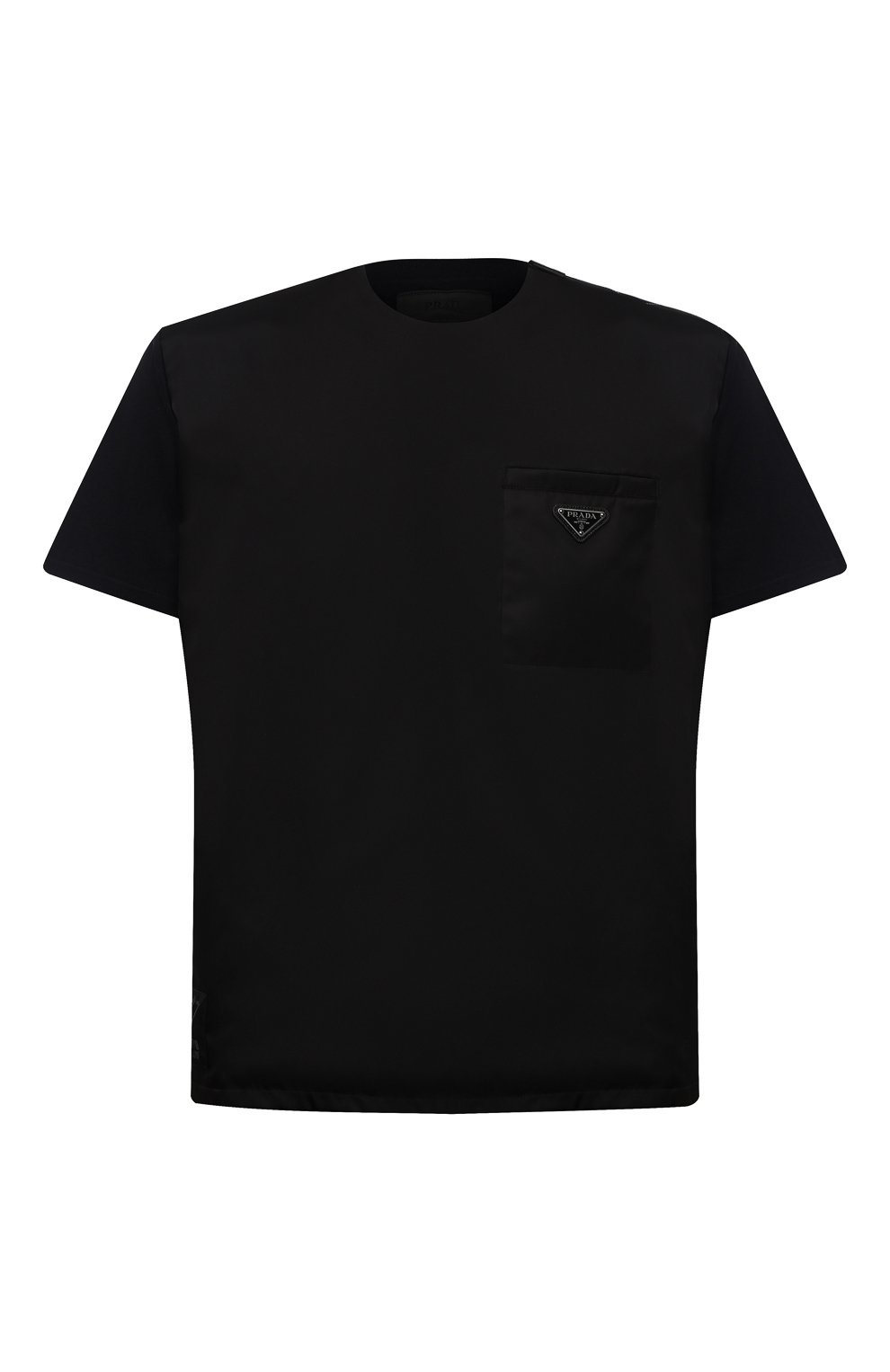 Комбинированная футболка PRADA, арт. UJN722-1YHF-F0806-202, фото 1