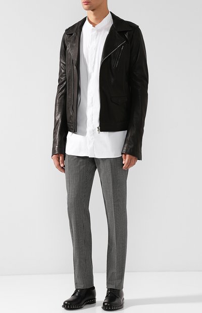 Хлопковая рубашка с воротником-стойкой GIORGIO ARMANI, арт. WSC0YT/WS28C, фото 2