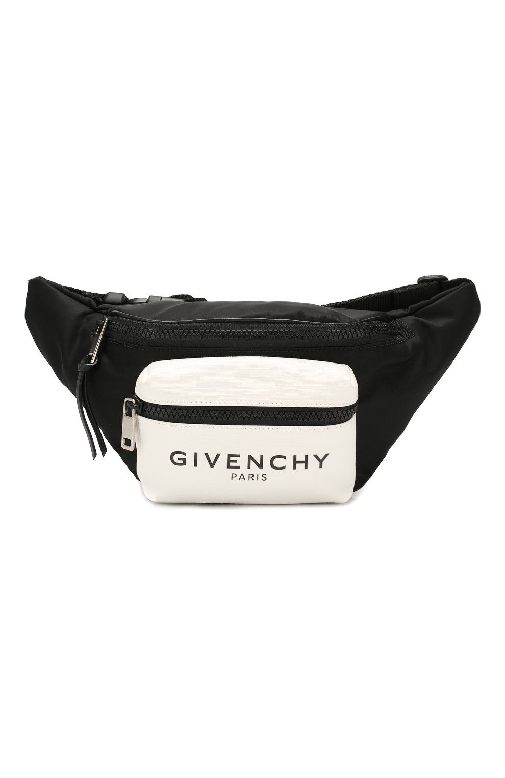 Текстильная поясная сумка light 3 GIVENCHY черно-белого цвета по цене 79950 руб., арт. BK5037K0MJ, фото 1 Текстильная поясная сумка light 3 GIVENCHY, арт. BK5037K0MJ, фото 1