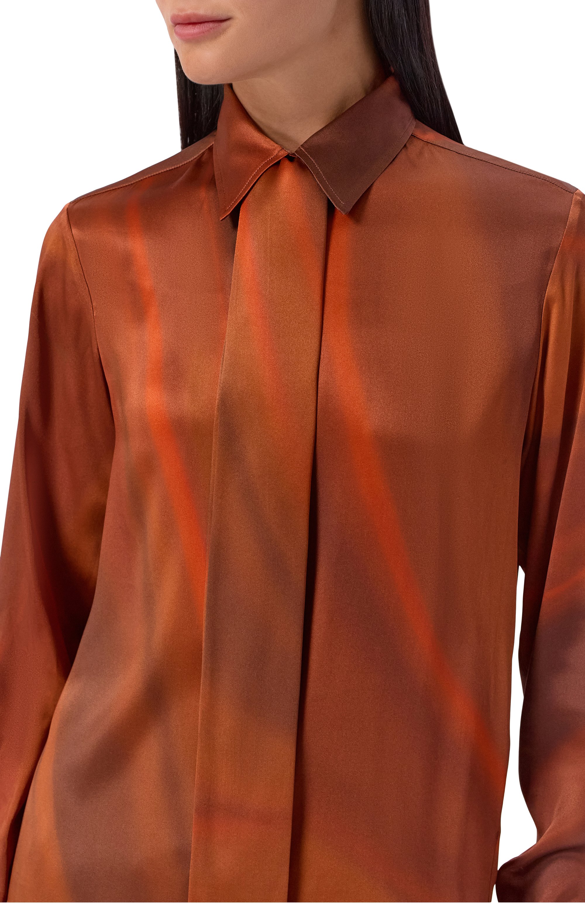 Атласная блузка KITON, арт. D48407, фото 5