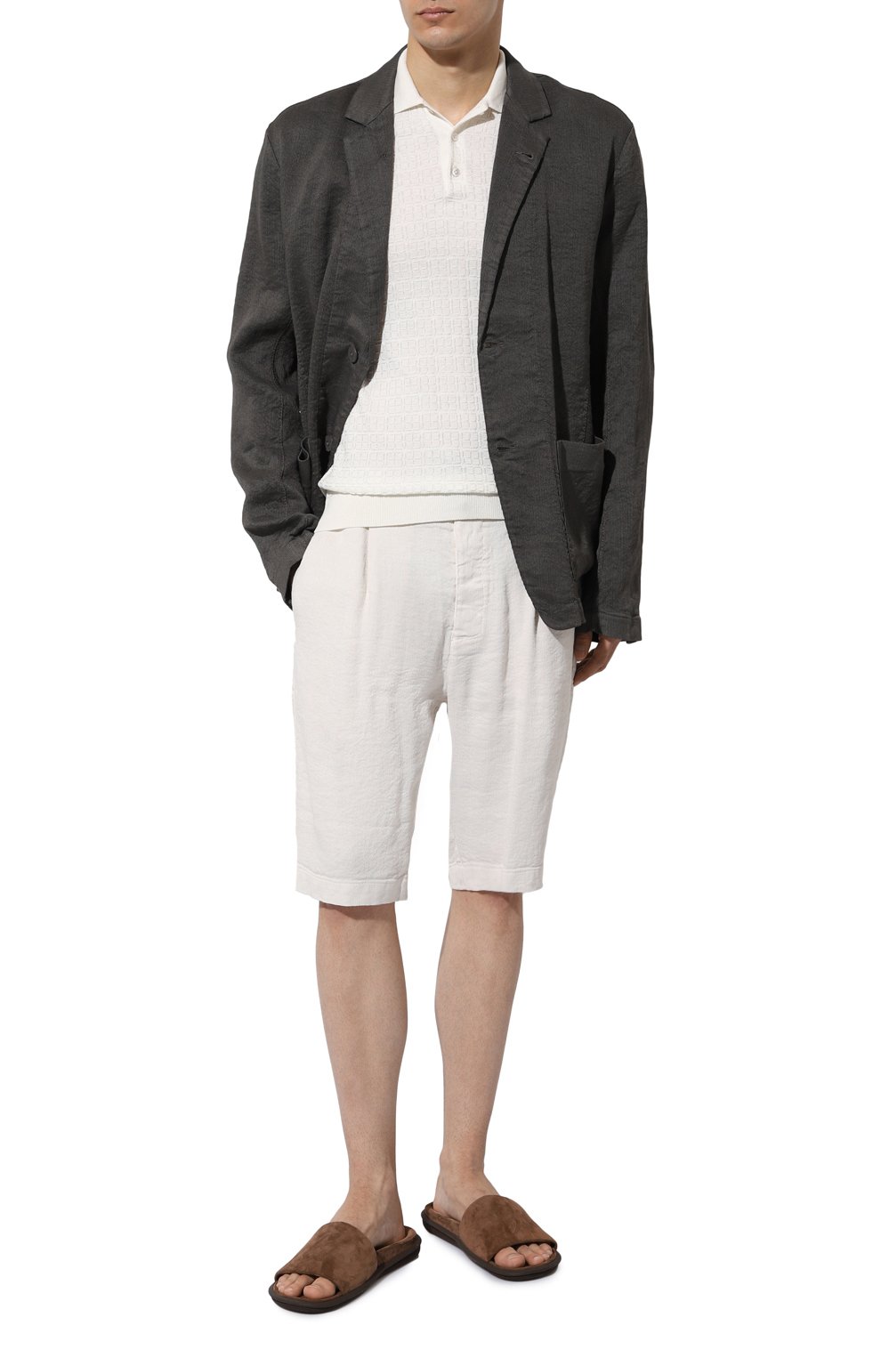 Шорты изо льна и вискозы TRANSIT, арт. CFUTRWH173, фото 2