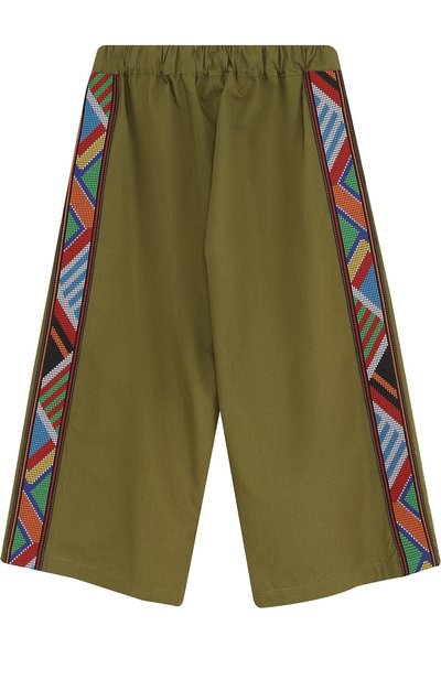 Кюлоты из хлопка свободного кроя с лампасами STELLA JEAN KIDS, арт. J/JF/PA01/0317/4A-6A, фото 2