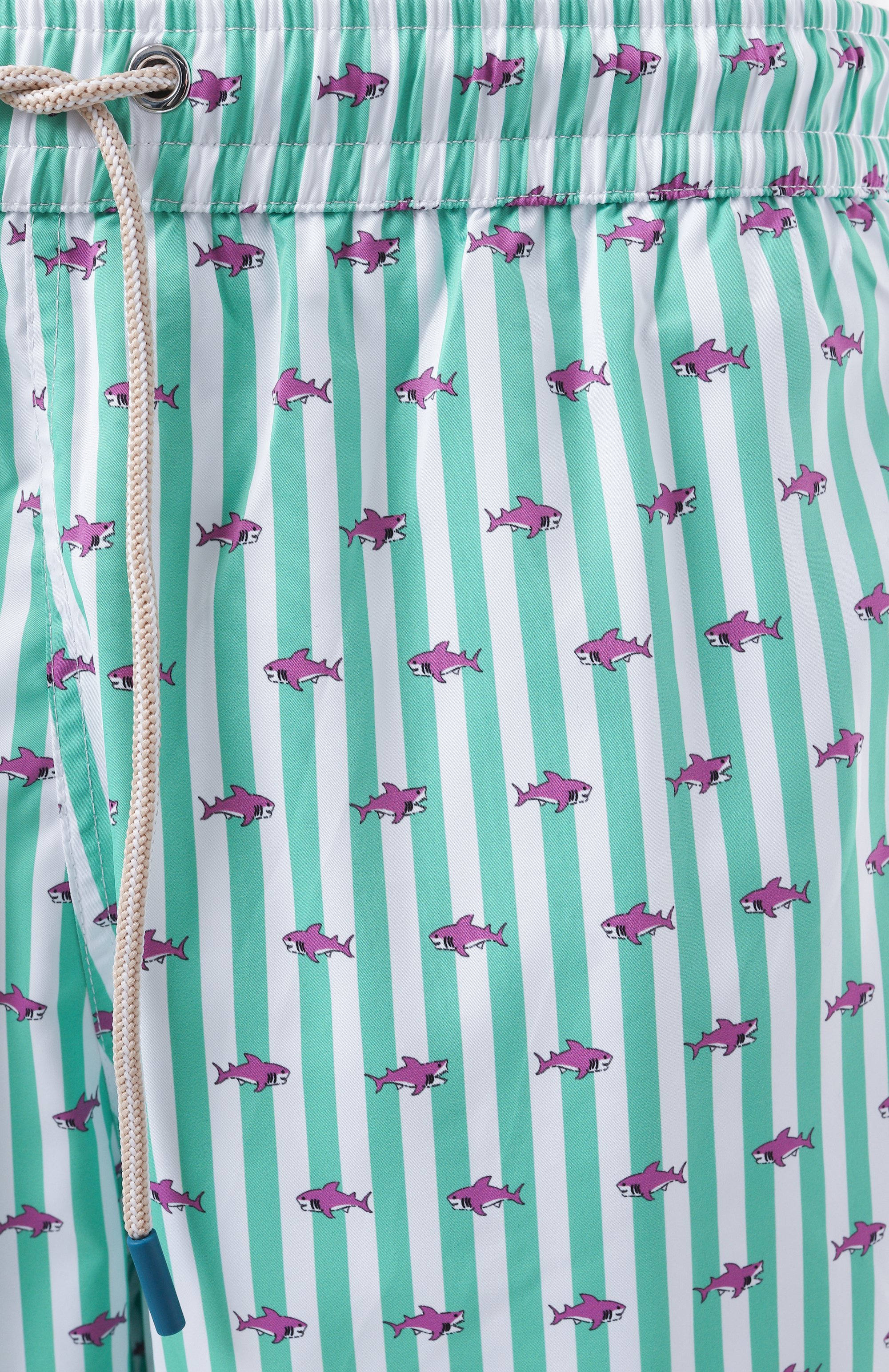 Плавки-шорты FEFE` бирюзового цвета по цене 17250 руб., арт. B0XER SWIMWEAR/BG20614-01, фото 5 Плавки-шорты FEFE`, арт. B0XER SWIMWEAR/BG20614-01, фото 5