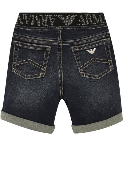 Джинсовые шорты с эластичным поясом ARMANI JUNIOR, арт. 3ZHS03/4DFCZ, фото 2