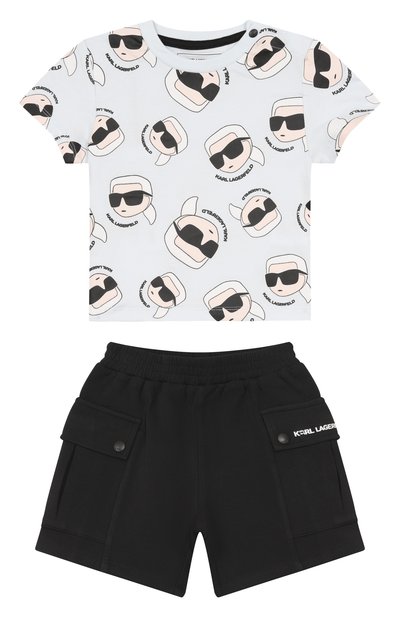 Комплект из футболки и шорт KARL LAGERFELD KIDS, арт. Z31070