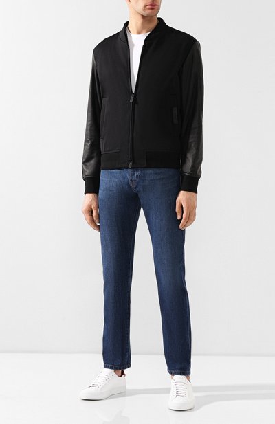 Бомбер с кожаными рукавами ZEGNA, арт. CSCIB2/5S113, фото 2