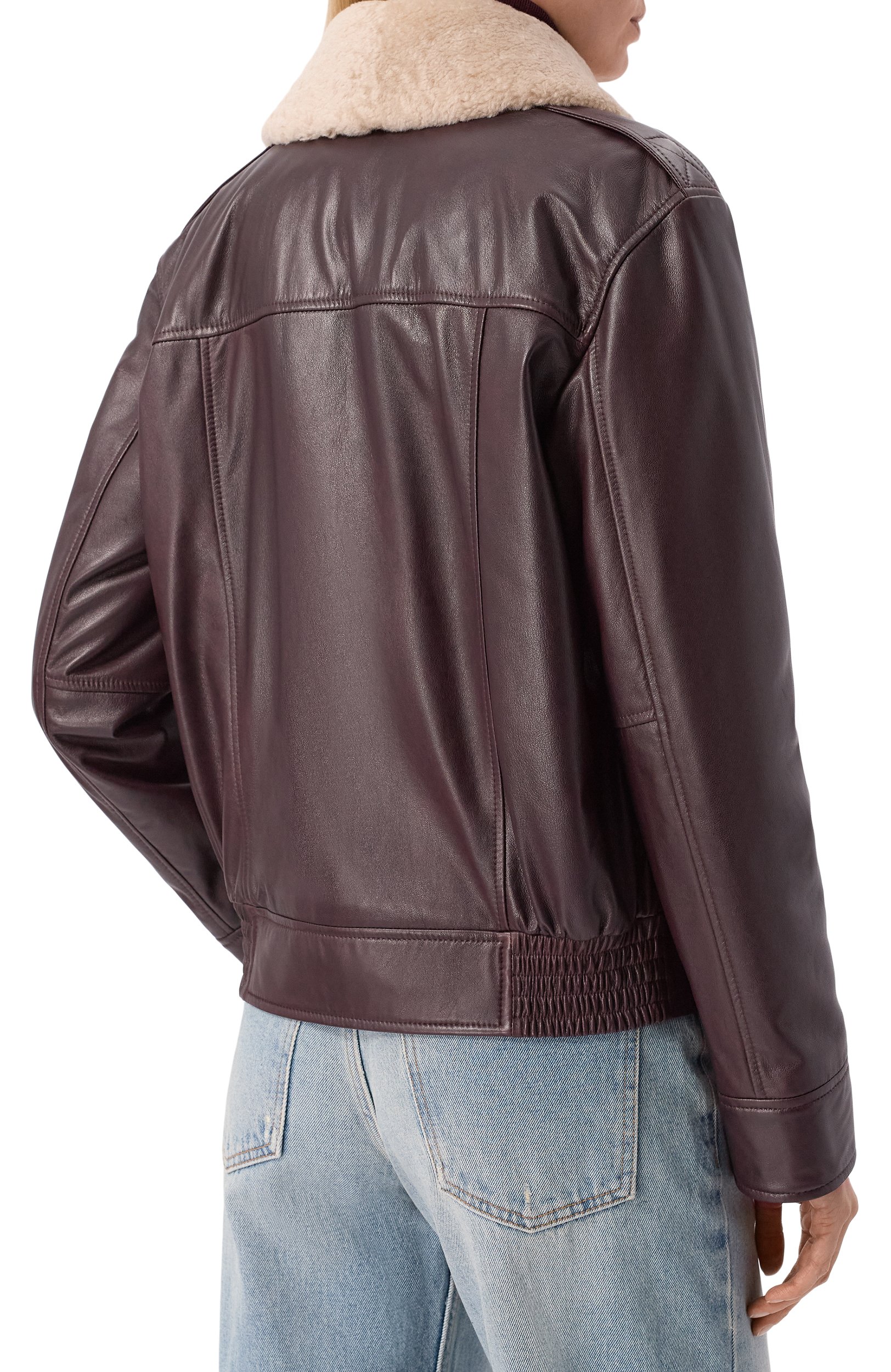 Кожаная куртка с отделкой из овчины MVST, арт. M26.1MW.LA72.1/LE0N LAMB LEATHER 052+AFRICA PEL0LU, фото 4