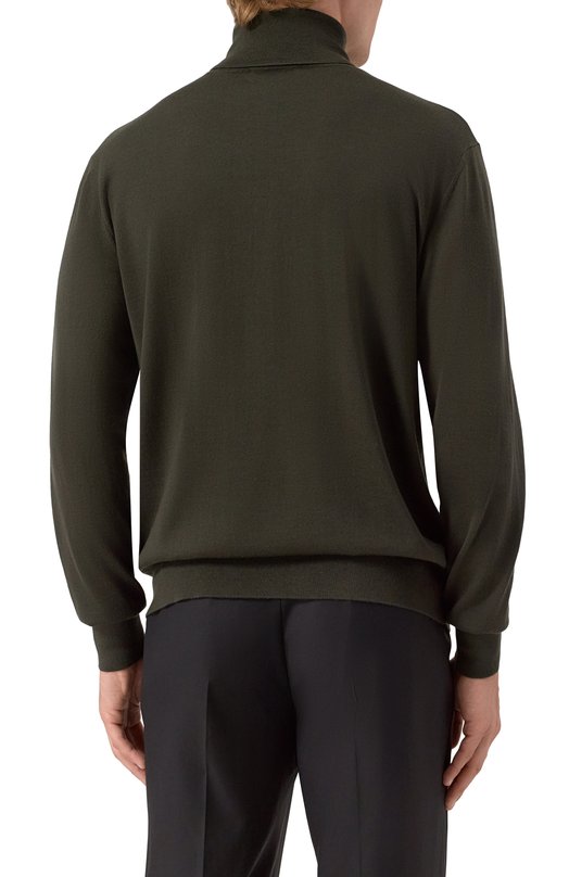 Шерстяная водолазка Dries Van Noten 021200-2700-633 Зелёный  021200-2700-633 Фото 4