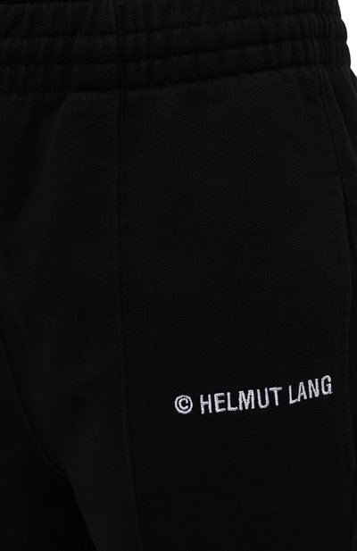 Хлопковые джоггеры HELMUT LANG черного цвета по цене 17800 руб., арт. K10DW204, фото 5 Хлопковые джоггеры HELMUT LANG, арт. K10DW204, фото 5
