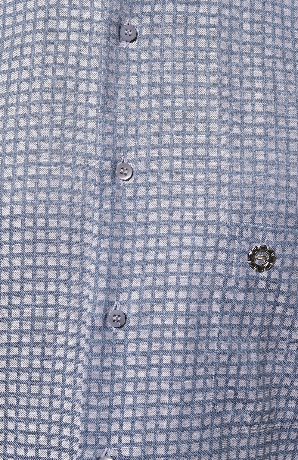 Рубашка из хлопка и льна STEFANO RICCI синего цвета по цене 98550 руб., арт. MC007077/R2770, фото 5 Рубашка из хлопка и льна STEFANO RICCI, арт. MC007077/R2770, фото 5