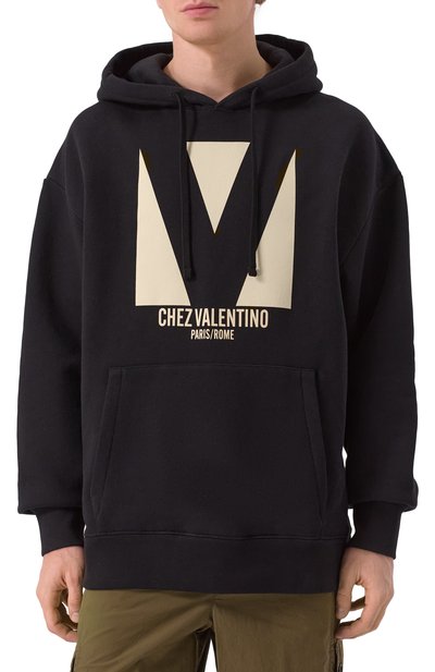 Хлопковое худи VALENTINO, арт. 6V3MF28NAQA, фото 3