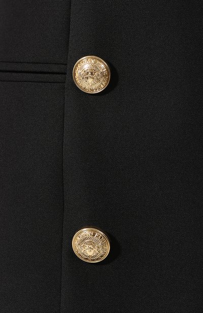 Шерстяное платье BALMAIN черного цвета по цене 358000 руб., арт. RF16183/167L, фото 5 Шерстяное платье BALMAIN, арт. RF16183/167L, фото 5