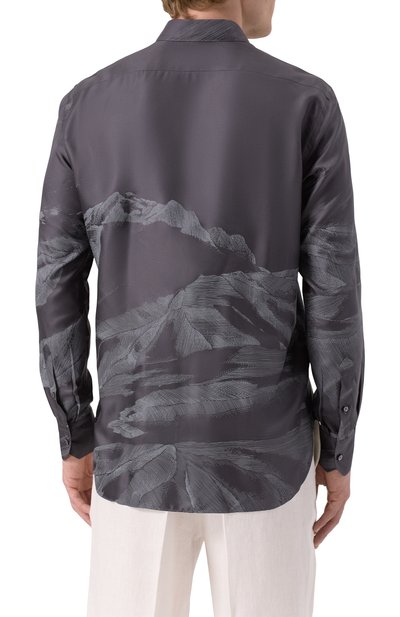 Шелковая рубашка ZILLI, арт. SP0I01M060024908F, фото 4