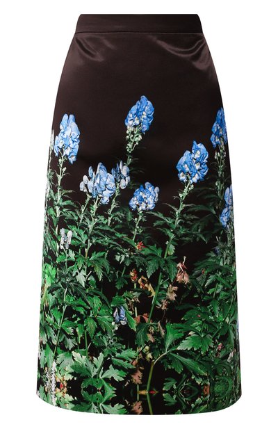 Женская юбка из смеси хлопка и вискозы DRIES VAN NOTEN, арт. 192-10815-8401