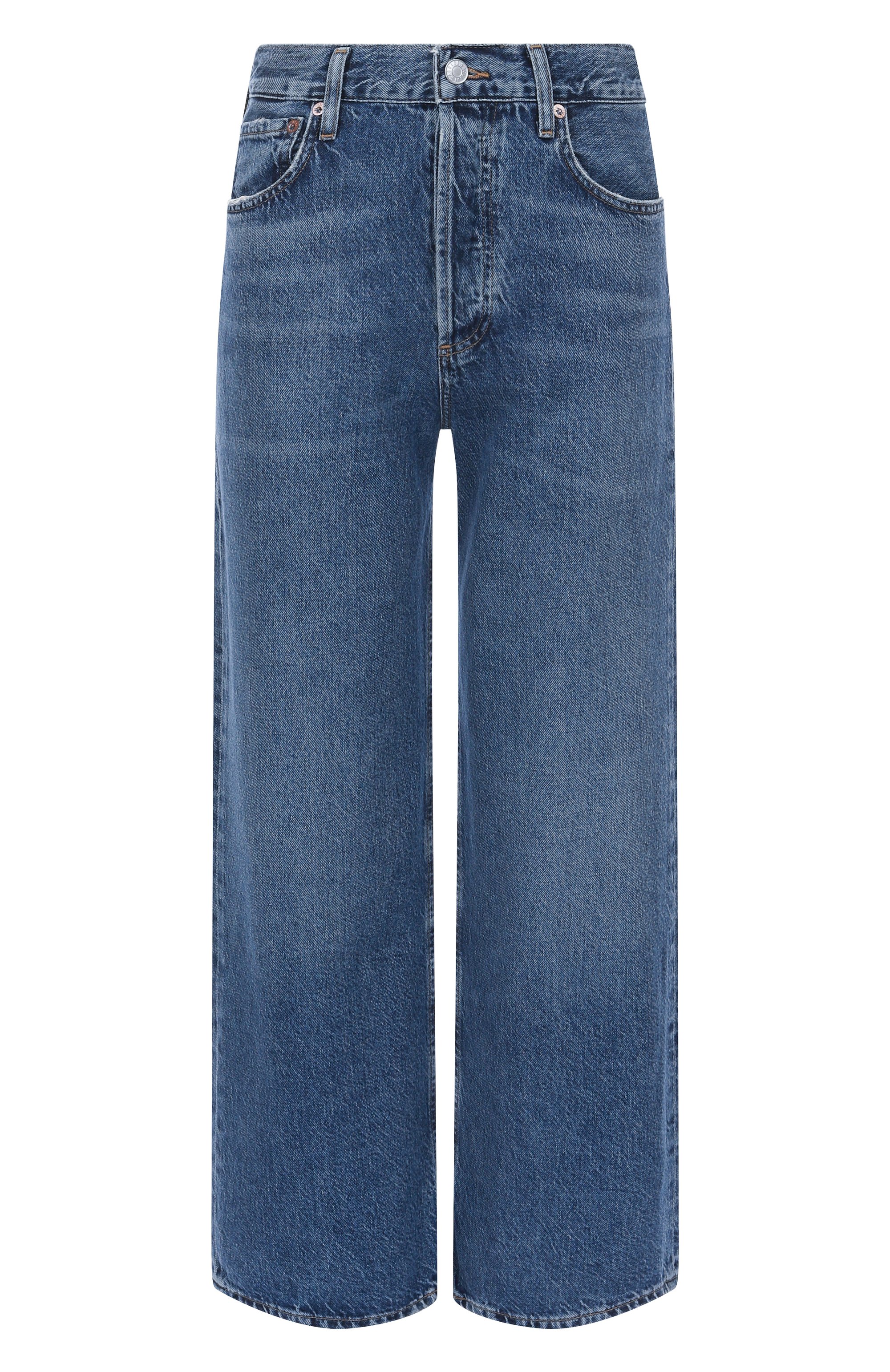 Джинсы ren AGOLDE темно-синего цвета по цене 52400 руб., арт. A91911604, фото 1 Джинсы ren AGOLDE, арт. A91911604, фото 1