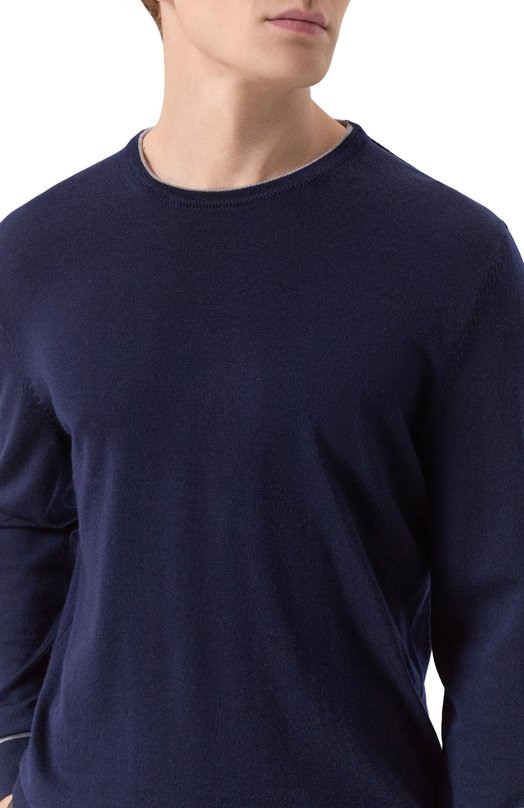 Шерстяной джемпер Van Laack VL-SIND0-F1/S00176/3XL-6XL Синий  VL-SIND0-F1/S00176/3XL-6XL Фото 5