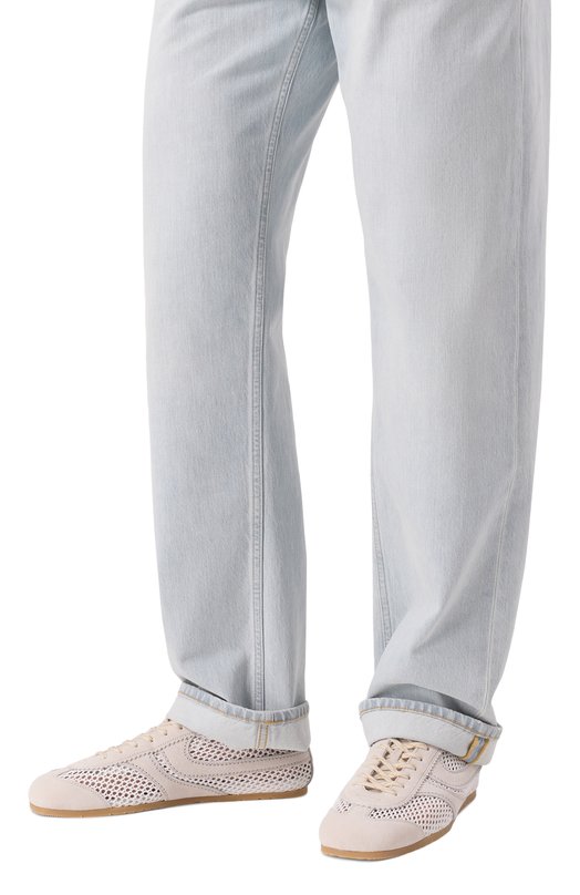Комбинированные кеды Dries Van Noten MS251/1501/901 Бежевый  MS251/1501/901 Фото 3