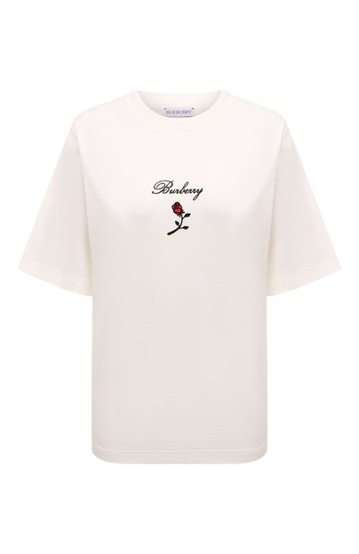 Хлопковая футболка BURBERRY, арт. 8083647, фото 1