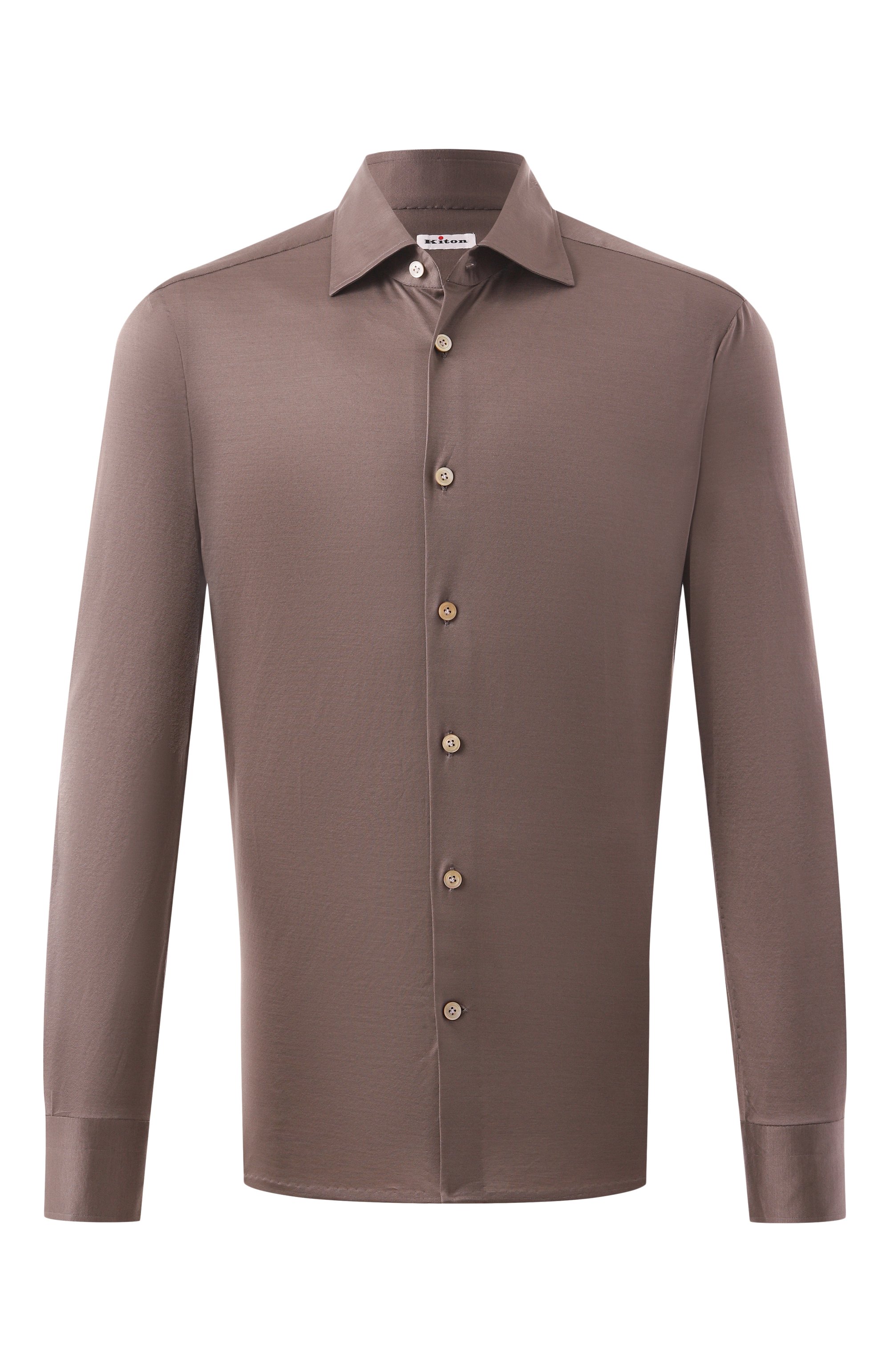 Хлопковая рубашка KITON, арт. UMCNERH0923413, фото 1