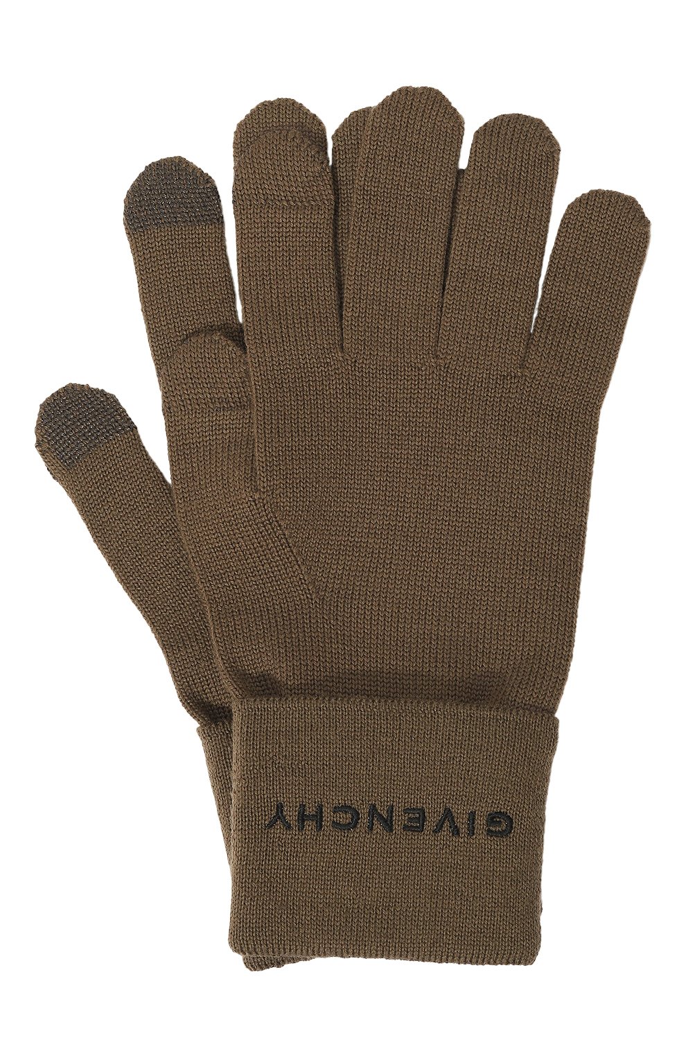 Шерстяные перчатки GIVENCHY хаки цвета по цене 32050 руб., арт. GVGUAN/U7127, фото 1 Шерстяные перчатки GIVENCHY, арт. GVGUAN/U7127, фото 1