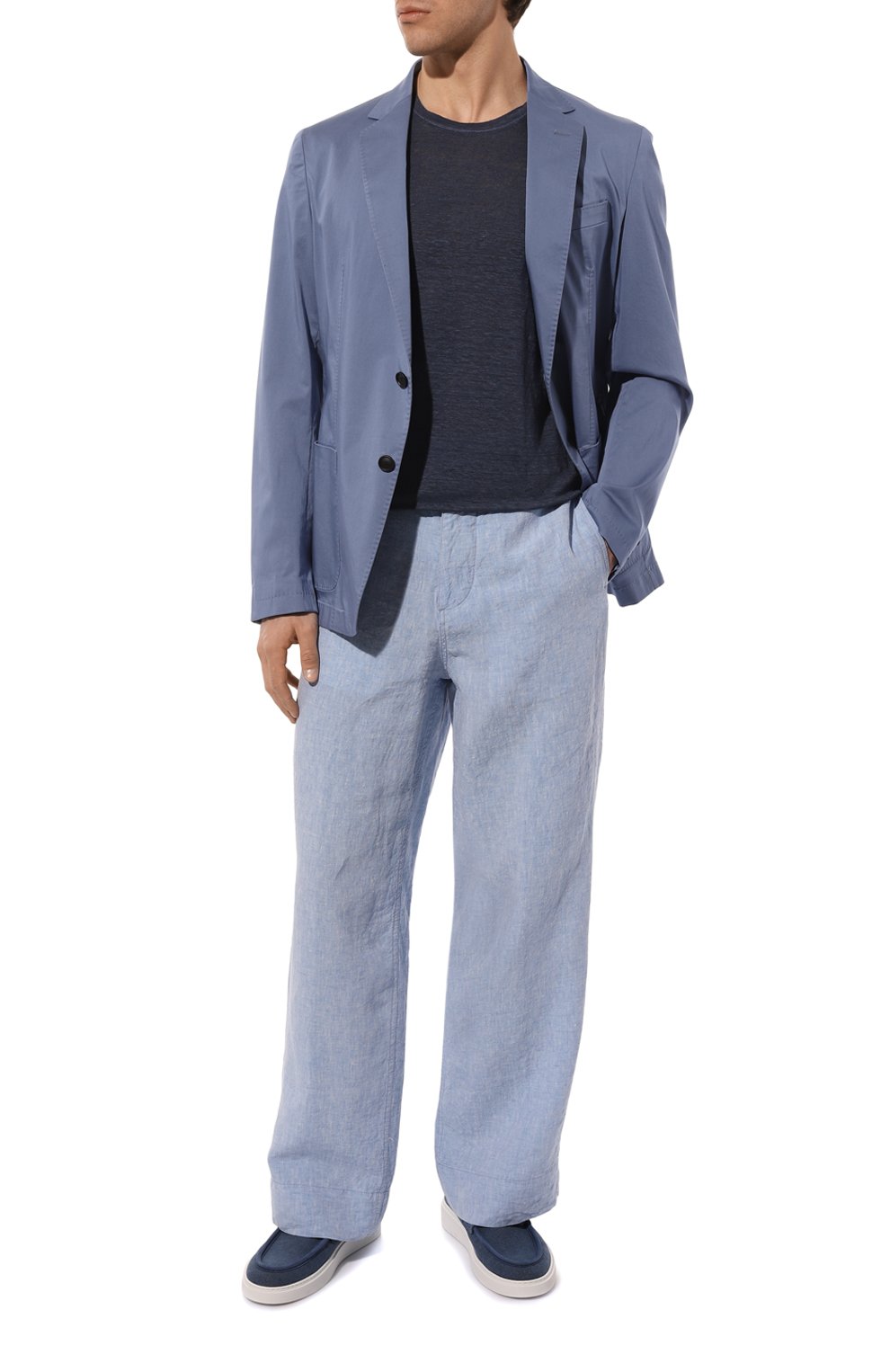 Льняной лонгслив 120% LINO, арт. Y0M70F4/000E908/S00, фото 2