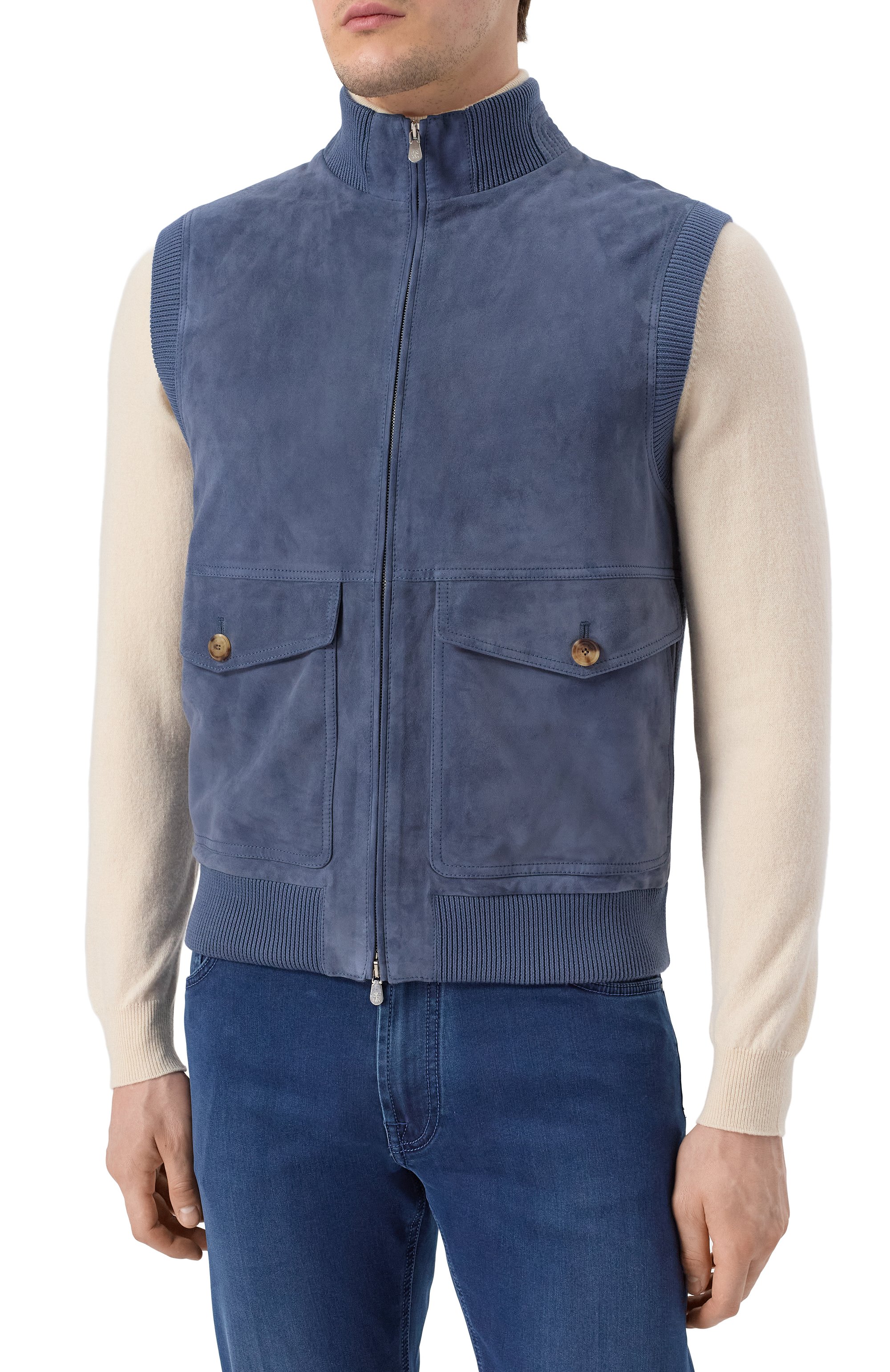 Комбинированный жилет BRUNELLO CUCINELLI, арт. M0PCL2033, фото 3