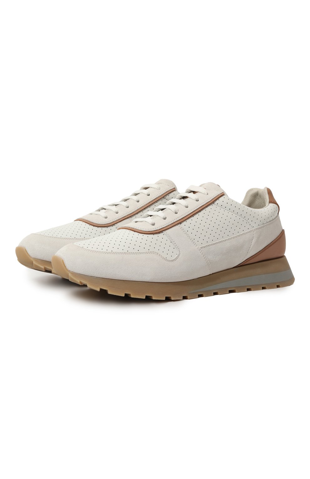 Кожаные кроссовки olimpo BRUNELLO CUCINELLI, арт. MZUKVB2161, фото 1