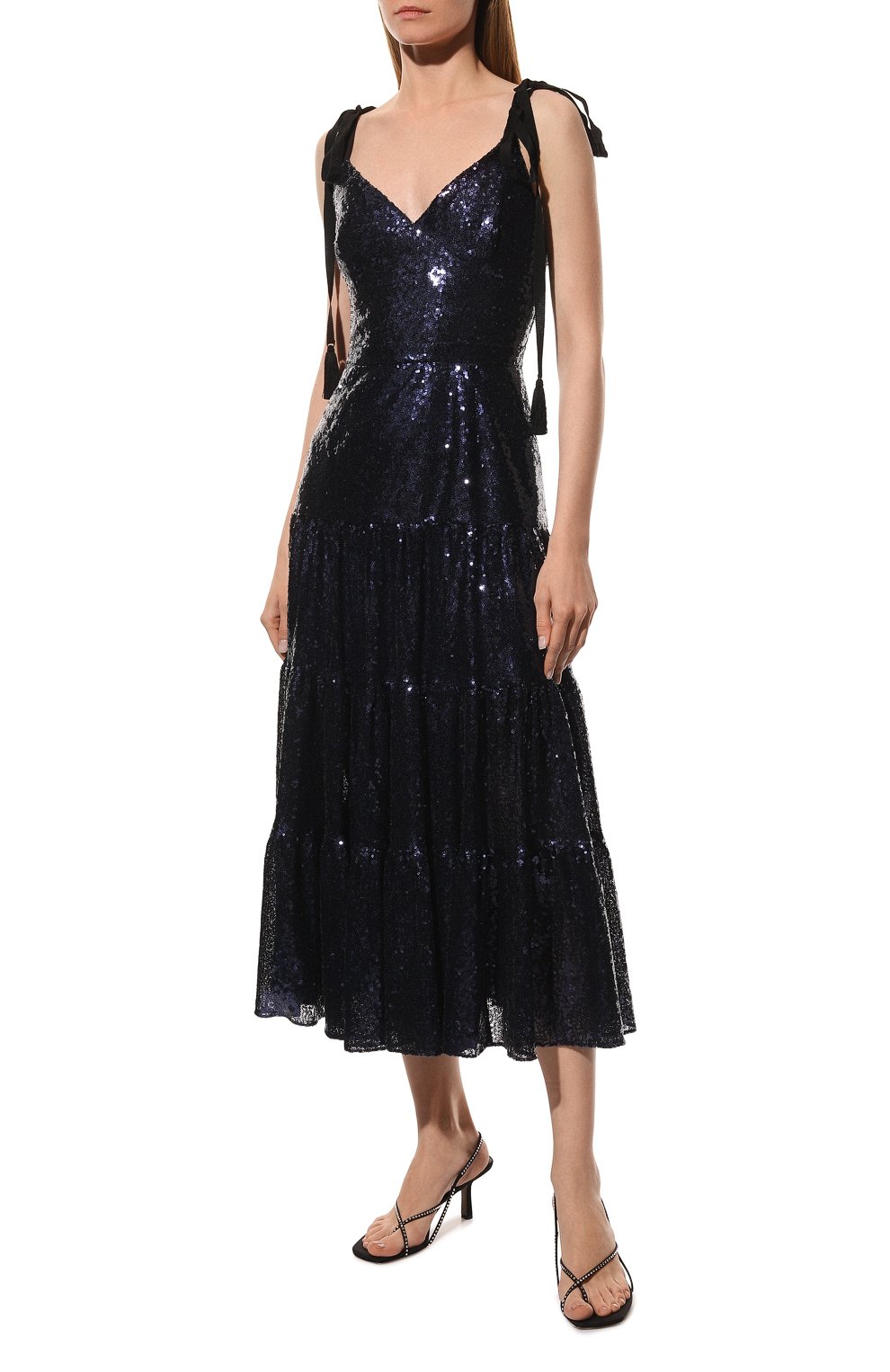 Платье с пайетками YANA DRESS синего цвета по цене 127000 руб., арт. 4-23/8-060-Н504, фото 2 Платье с пайетками YANA DRESS, арт. 4-23/8-060-Н504, фото 2