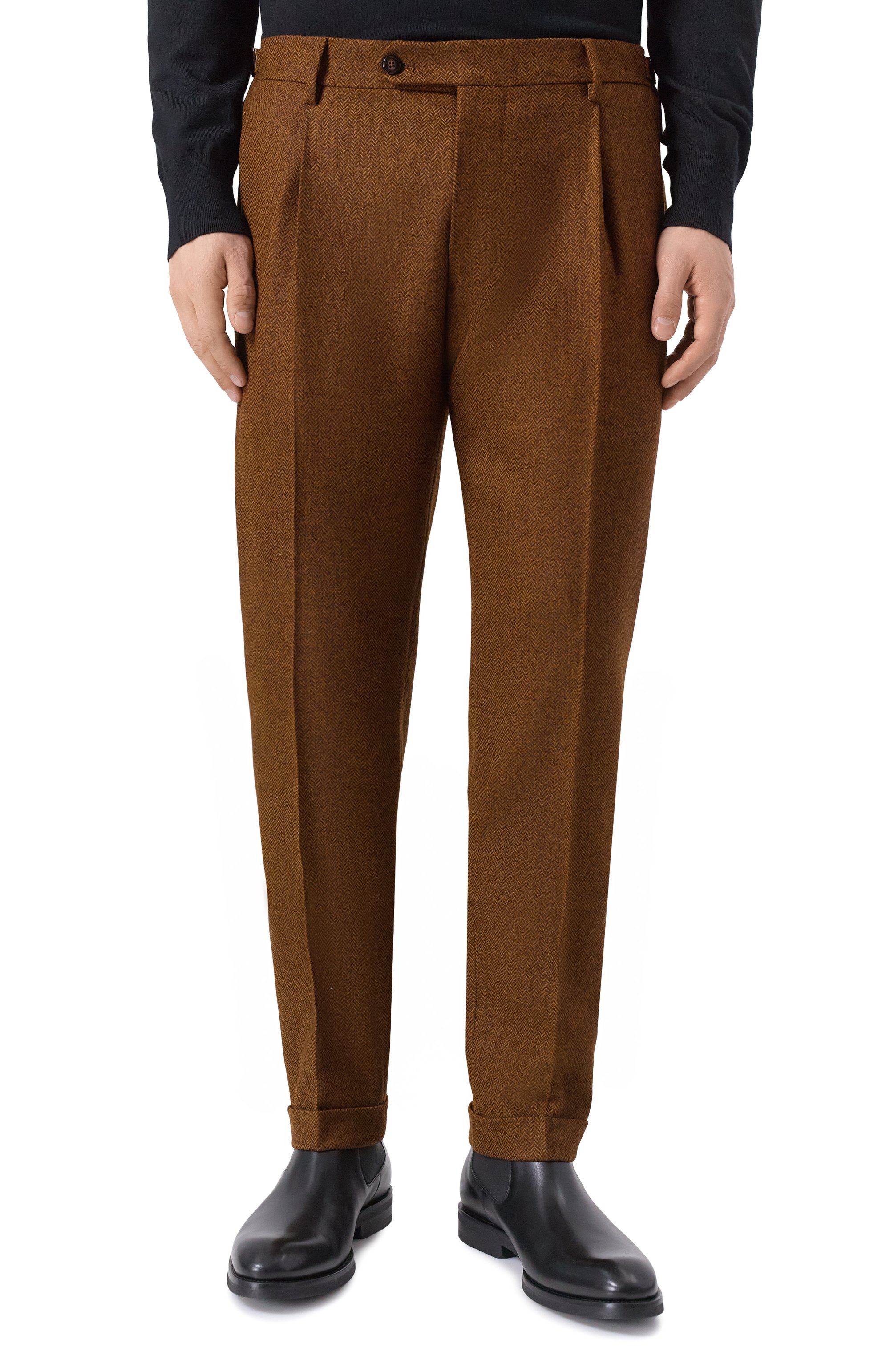 Шерстяные брюки ANDREA CAMPAGNA, арт. RETR0L0NG/AM1513, фото 3
