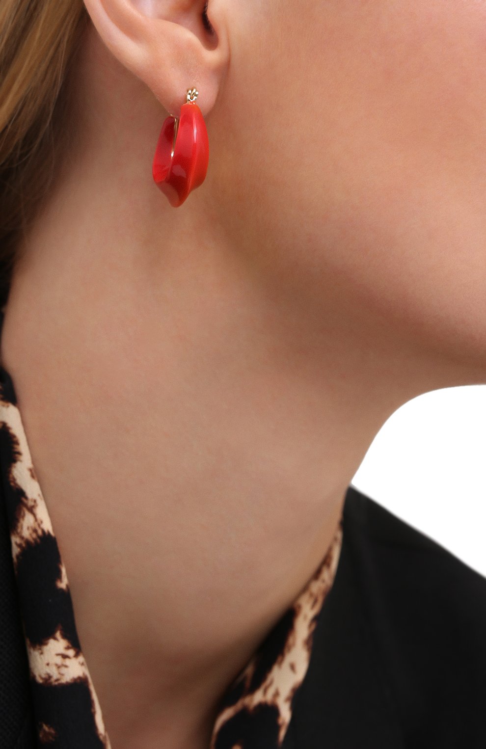 Серьги EXCLAIM красного цвета по цене 7980 руб., арт. 042R3076E, фото 2 Серьги EXCLAIM, арт. 042R3076E, фото 2