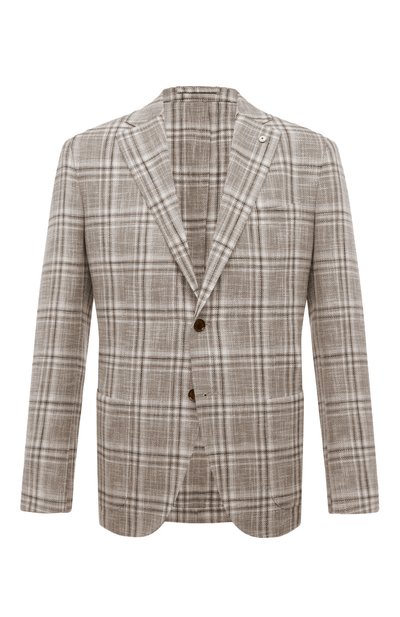 Мужской пиджак из хлопка и льна L.B.M. 1911, арт. 2652/42359