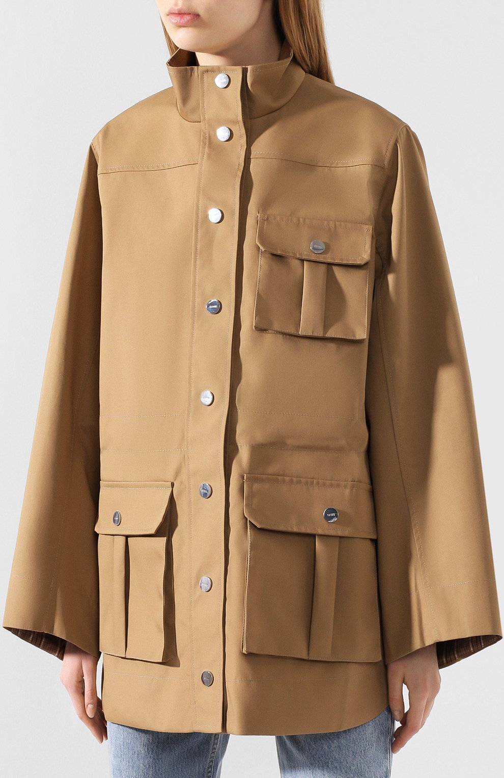 Хлопковая куртка GANNI, арт. F4408, фото 3