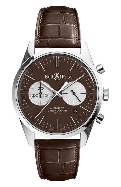 Мужские часы officer brown BELL AND ROSS, арт. BRG126-BRN-ST/SCR