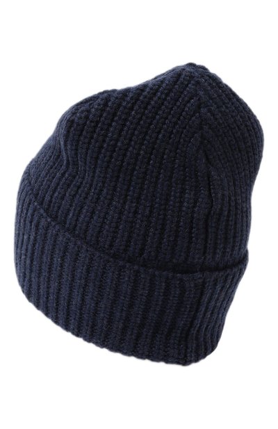Кашемировая шапка BRUNELLO CUCINELLI синего цвета по цене 45250 руб., арт. M2294900, фото 2 Кашемировая шапка BRUNELLO CUCINELLI, арт. M2294900, фото 2