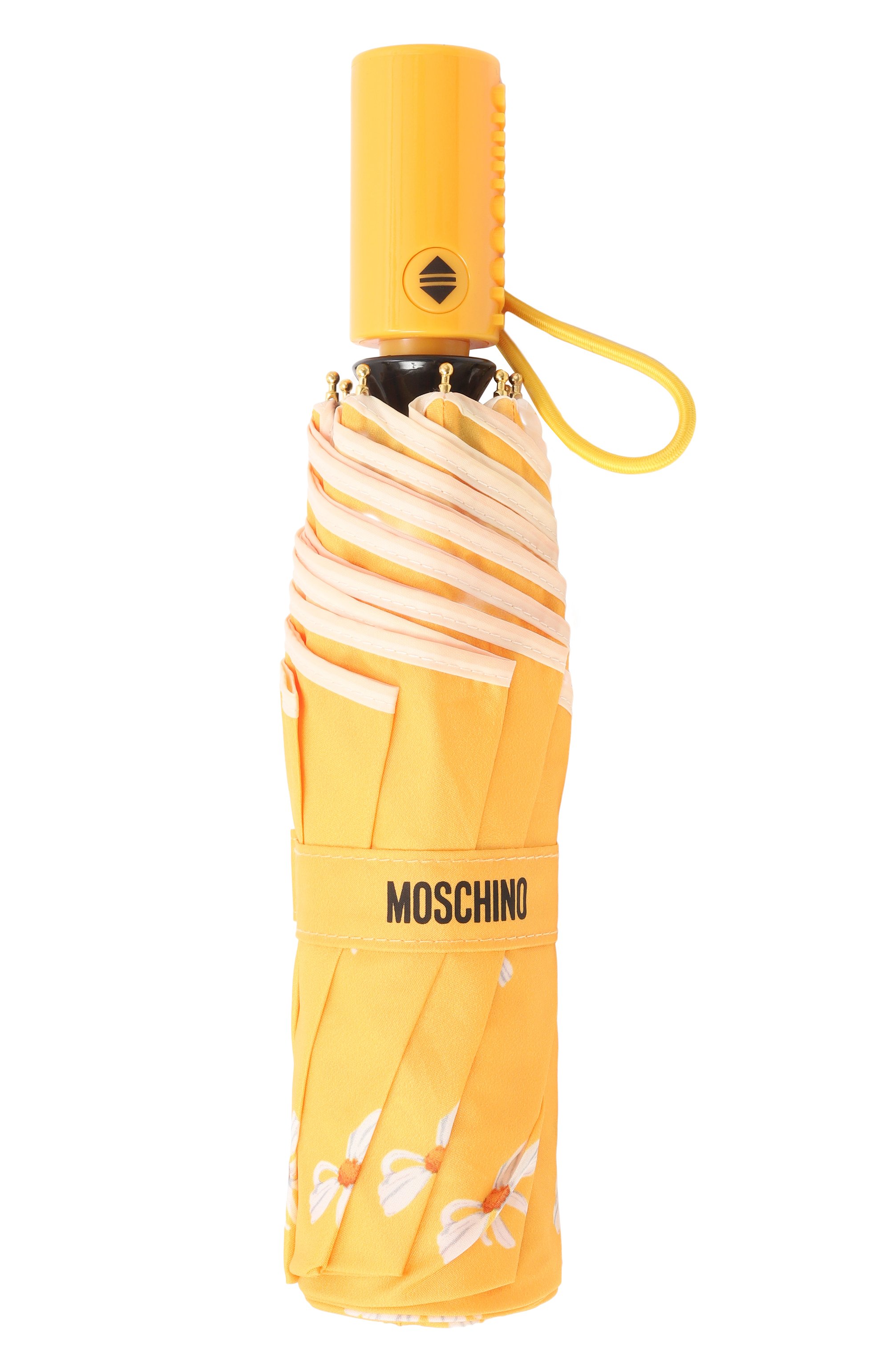 Складной зонт MOSCHINO желтого цвета по цене 12850 руб., арт. 9049 0PENCL0SE, фото 4 Складной зонт MOSCHINO, арт. 9049 0PENCL0SE, фото 4