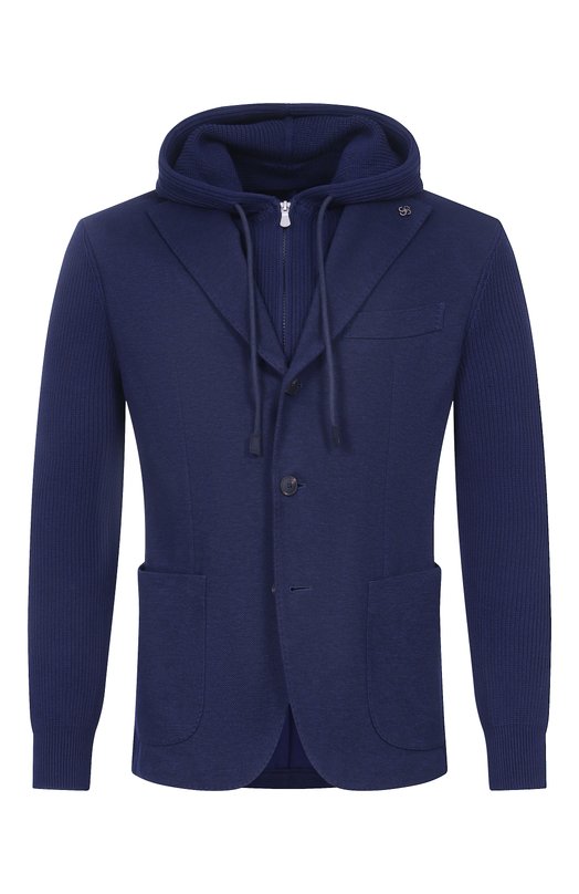 Хлопковый пиджак Gran Sasso 23133/76016 Синий 23133/76016