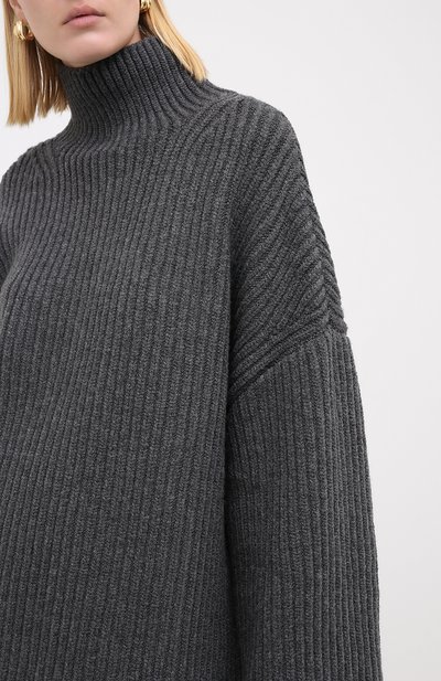 Шерстяной свитер NANUSHKA, арт. RAW_CHARC0AL_S0FT W00L BLEND KNIT, фото 3