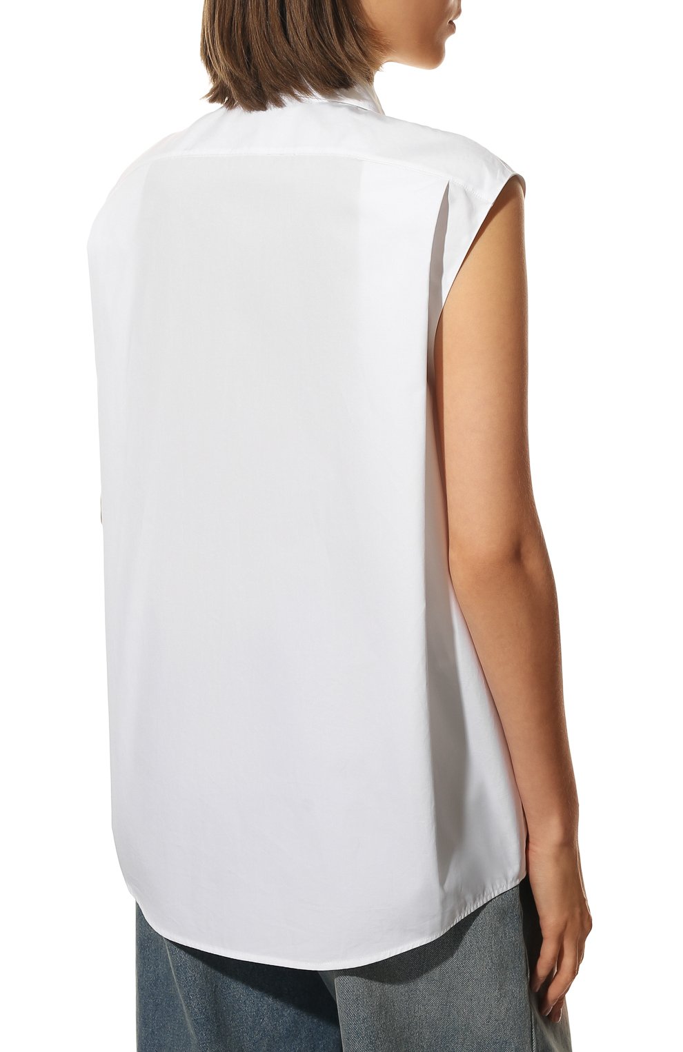 Хлопковая рубашка PRADA, арт. P477EM-1UCX-F0009-211, фото 4