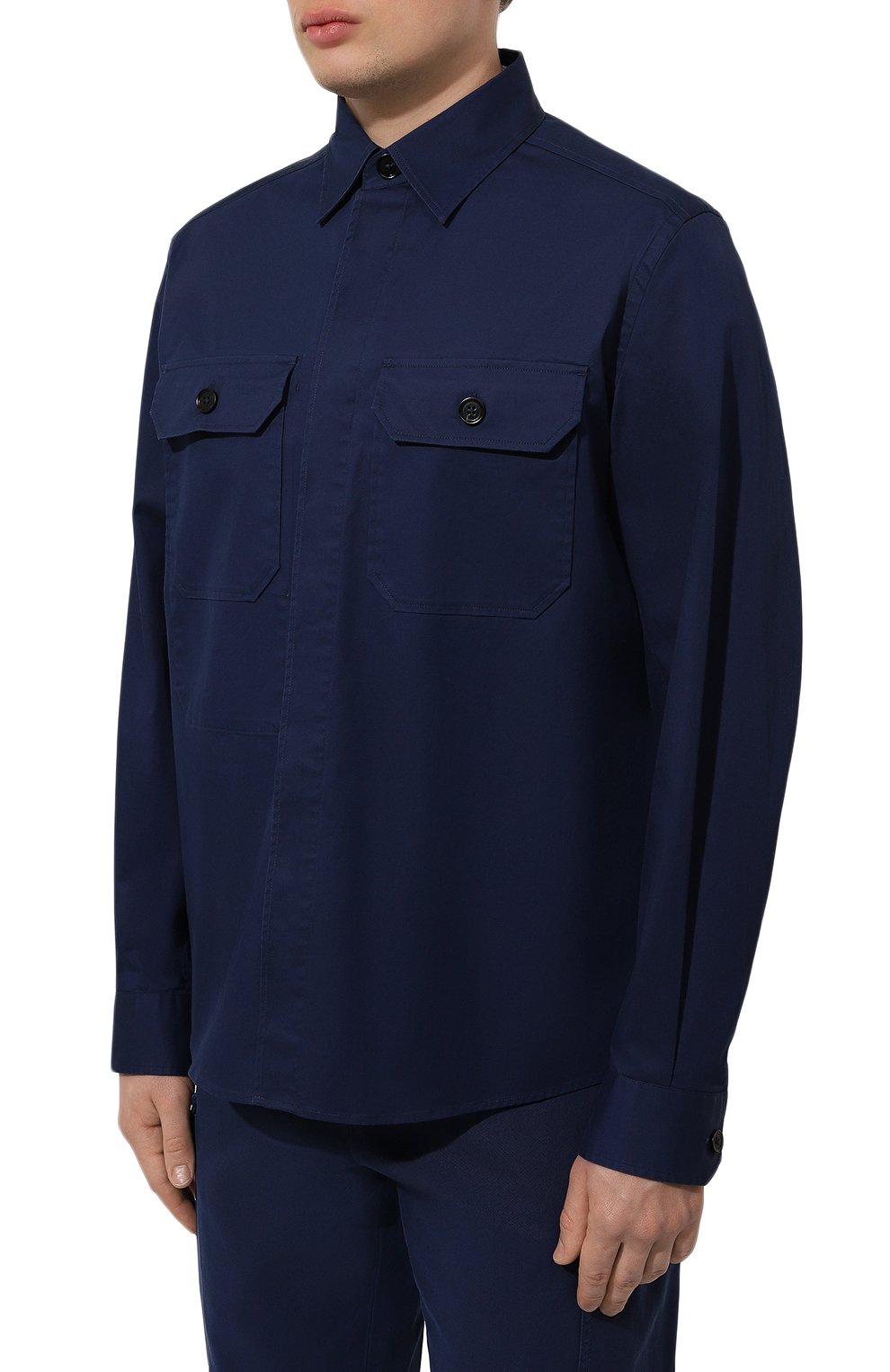 Хлопковая рубашка ZEGNA, арт. UDV16A7/S0T8, фото 3