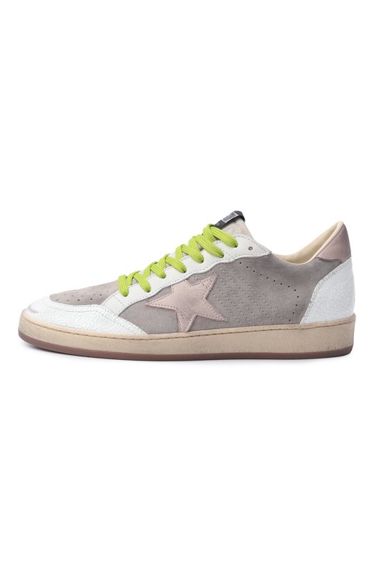 Комбинированные кеды Ball Star Golden Goose Deluxe Brand GMF00117.F007351 Серый  GMF00117.F007351 Фото 4