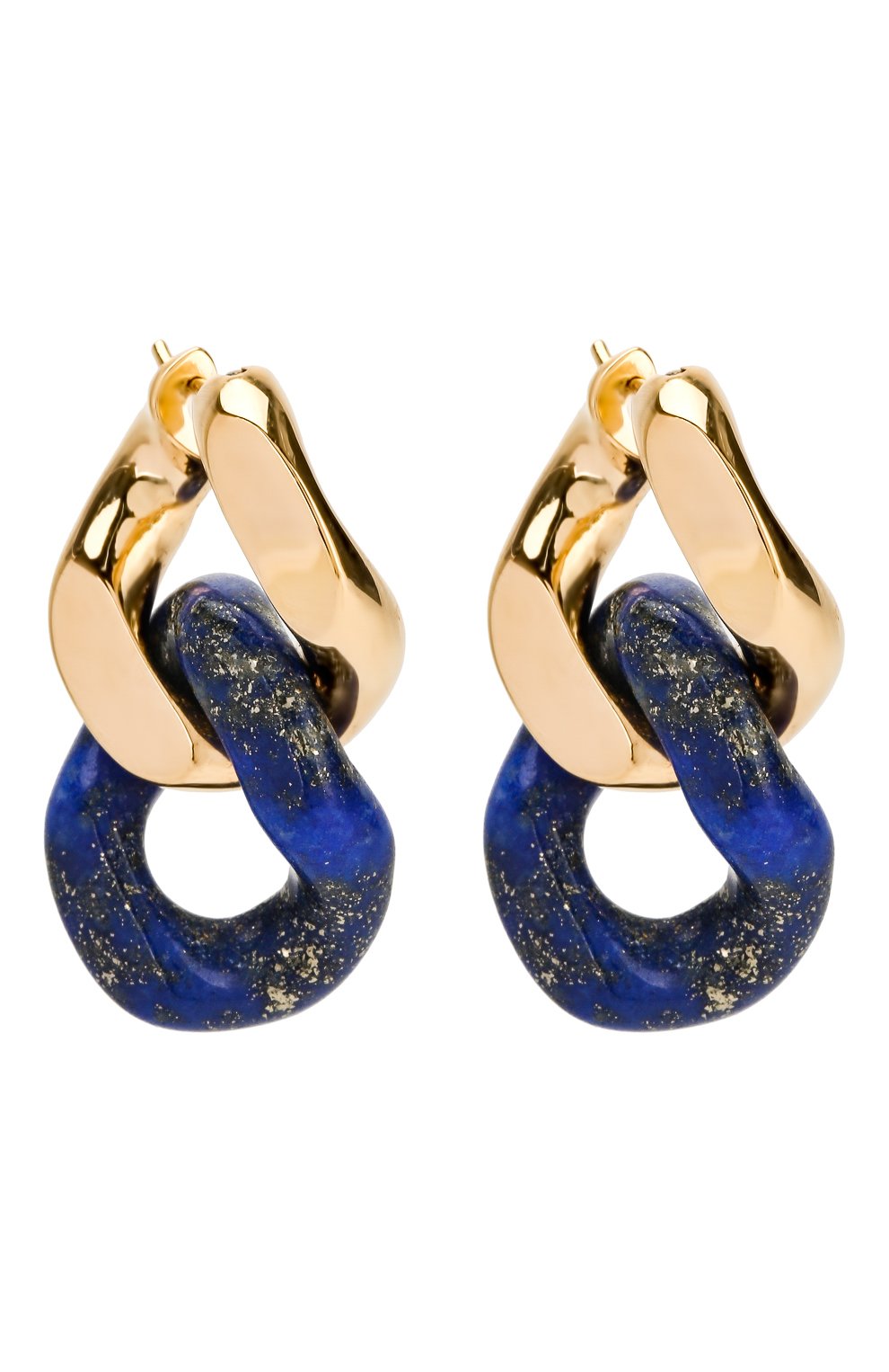 Серебряные серьги BOTTEGA VENETA синего цвета по цене 99500 руб., арт. 589306/VJ177, фото 1 Серебряные серьги BOTTEGA VENETA, арт. 589306/VJ177, фото 1