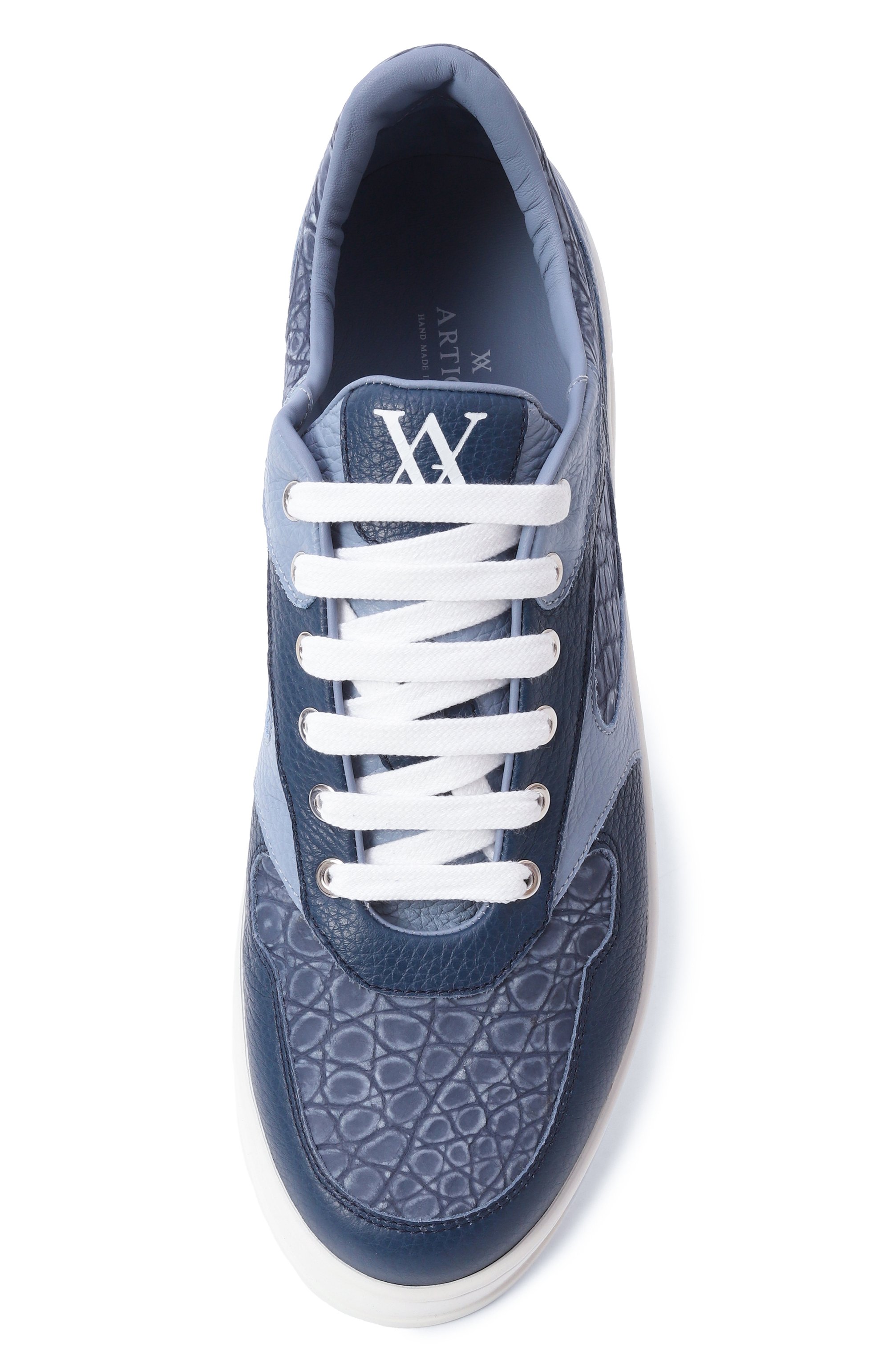 Кожаные кеды ARTIOLI, арт. 0S778/BIS/ALCE CALF/CR0C0DILE/ALCE CALF ELITE, фото 6