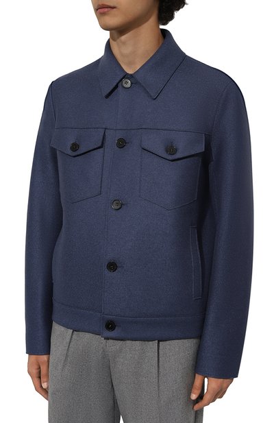 Шерстяная куртка-рубашка HARRIS WHARF LONDON, арт. C9331MLK, фото 3