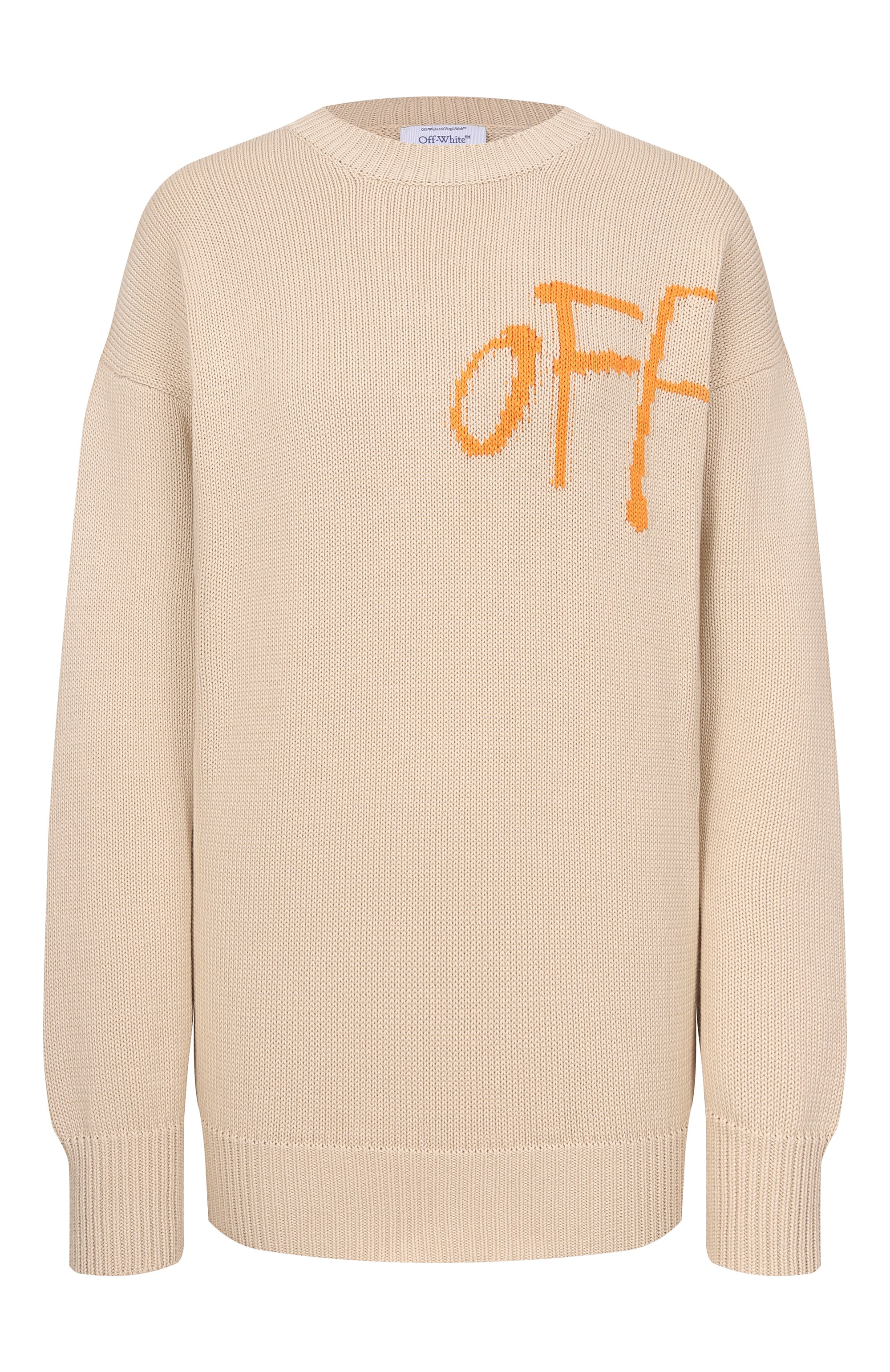 Хлопковый свитер OFF-WHITE, арт. 0WHE100S26KNI001, фото 1