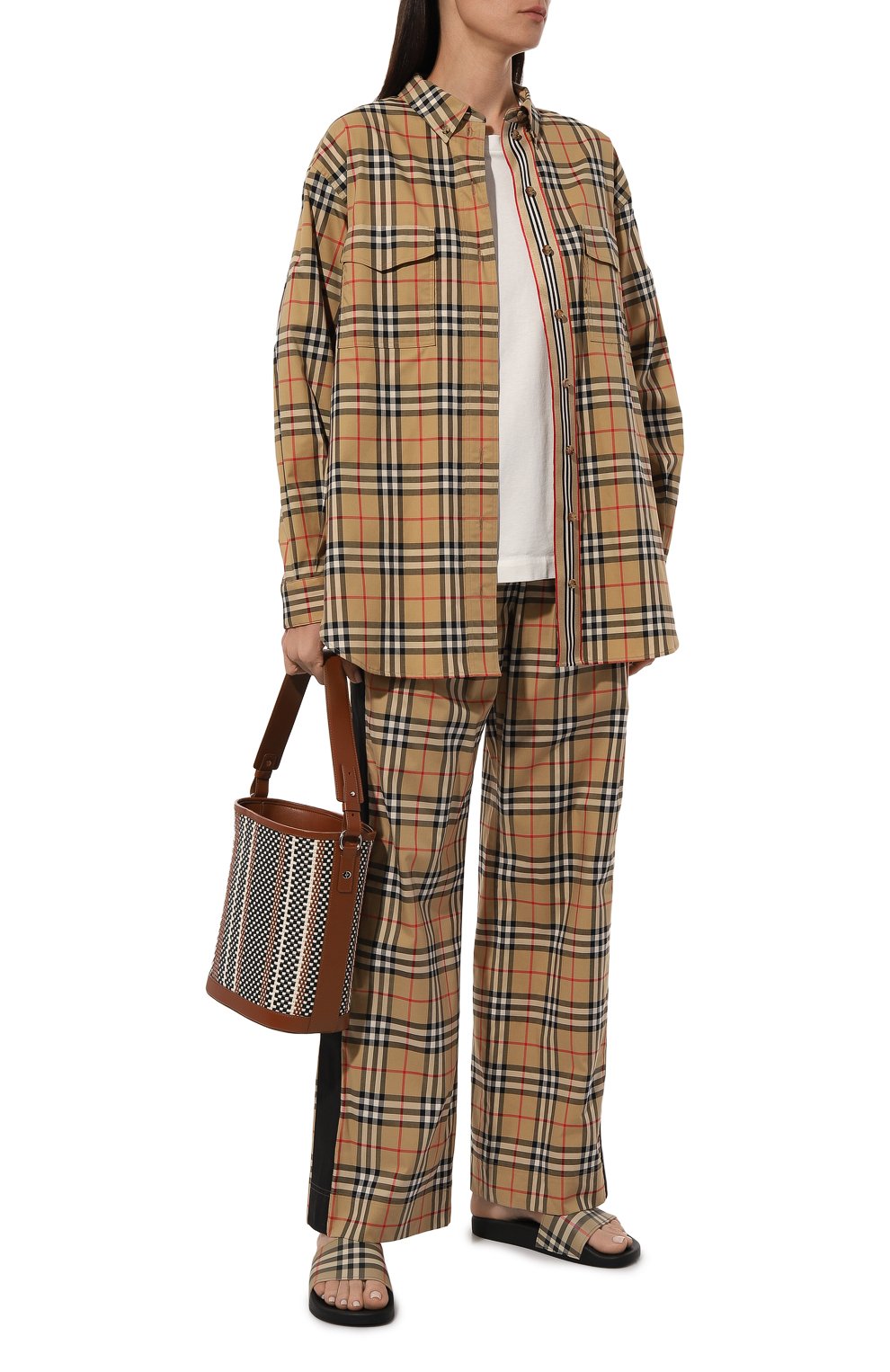 Хлопковые брюки BURBERRY, арт. 8040597, фото 2