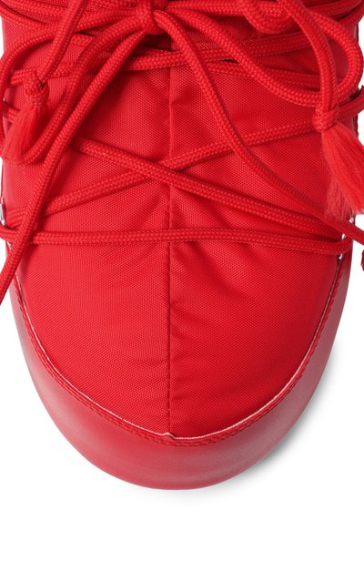 Комбинированные сапоги icon MOON BOOT красного цвета по цене 23100 руб., арт. 80D1409340, фото 5 Комбинированные сапоги icon MOON BOOT, арт. 80D1409340, фото 5