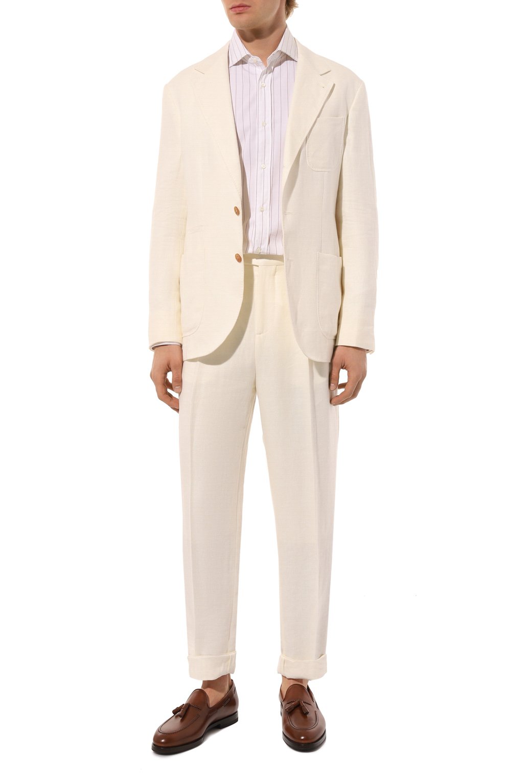 Кожаные лоферы W.GIBBS, арт. 0354001/LUX ANIL, фото 2