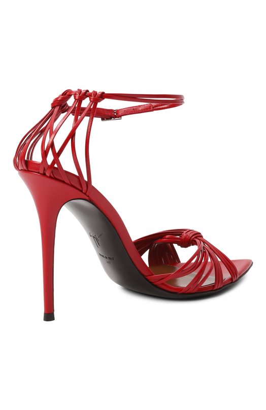 Кожаные босоножки Intrigo 105 Giuseppe Zanotti Design E500041 Красный  E500041 Фото 5