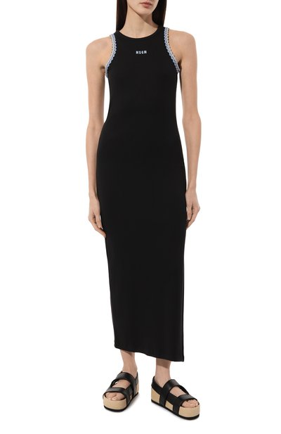 Хлопковое платье MSGM, арт. 3642MDA79/247108, фото 3